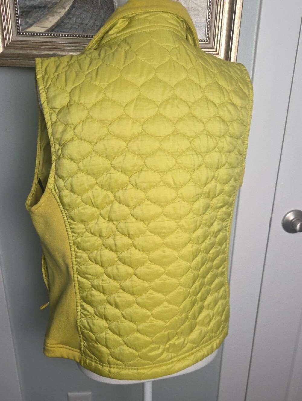 L.L. Bean Quilted Yellow Women's Vest - Picture 2 of 7
